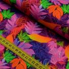 Tecido Estampado Para Patchwork - Coleção Neon : Folhas Neon (0,50x1,40)