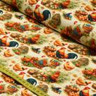 Tecido Estampado Para Patchwork - Country Life : Galos Amarelos com Fundo Branco (0,50x1,50) Tecido Estampado Para Patchwork - Country Life : Galos Amarelos com Fundo Branco (0,50x1,50)