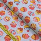 Tecido Estampado para Patchwork - Cupcakes : Cupcakes Fundo Azul (0,50x1,40)