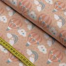 Tecido Estampado para Patchwork - Delicata : Balão com Nuvens Pêssego (0,50x1,40) Tecido Estampado para Patchwork - Delicata : Balão com Nuvens Pêssego (0,50x1,40)