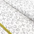 Tecido Estampado para Patchwork - Essentials Chapéu Chefe Fundo Branco (0,50x1,50) Tecido Estampado para Patchwork - Essentials Chapéu Chefe Fundo Branco (0,50x1,50)