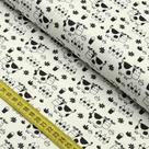 Tecido Estampado Para Patchwork - Fazendinha : Vaquinha Preta e Branca Cor 2637 (0,50X1,40)