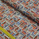 Tecido Estampado para Patchwork - Fitas K7 (0,50x1,40)