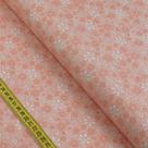 Tecido Estampado para Patchwork - Floral Doodle : Salmão (0,50x1,40)