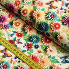 Tecido Estampado Para Patchwork - Flores De Papel : Floral Fundo Bege Com Borboletas (0,50x1,40) Tecido Estampado Para Patchwork - Flores De Papel : Floral Fundo Bege Com Borboletas (0,50x1,40)