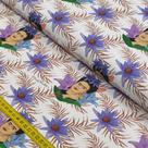 Tecido Estampado para Patchwork - Frida Kahlo: Frida And Flowers (0,50x1,40)