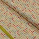 Tecido Estampado para Patchwork - Gatos Travessos: Palavras (0,50x1,10)
