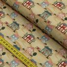 Tecido Estampado para Patchwork - Home Sweet Home : Mini Casinhas (0,50x1,40)