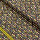 Tecido Estampado para Patchwork - Lírios: Bouquets de Lírios Marinho (0,50X1,40)