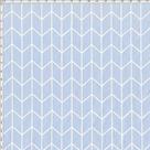 Tecido Estampado para Patchwork - Monochrome Chevron Azul Claro (0,50x1,40)