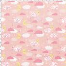 Tecido Estampado para Patchwork - Mundo dos Sonhos Meia Lua e Nuvens Fundo Rosa (0,50x1,40) Tecido Estampado para Patchwork - Mundo dos Sonhos Meia Lua e Nuvens Fundo Rosa (0,50x1,40)