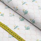Tecido Estampado para Patchwork - Mundo Mágico do Fundo Do Mar : Escama Floral Rose (0,50x1,40)