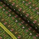 Tecido Estampado para Patchwork - Natal : Boneco de Neve Fundo Verde (0,50x1,40)