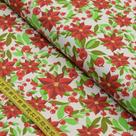 Tecido Estampado para Patchwork - Natal By Peter Paiva : Bico de Papagaio Fundo Branco (0,50x1,40) Tecido Estampado para Patchwork - Natal By Peter Paiva : Bico de Papagaio Fundo Branco (0,50x1,40)