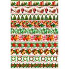 Tecido Estampado para Patchwork - Natal : Faixas de Natal (0,50x1,50)