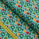 Tecido Estampado para Patchwork - Natal : Guirlandas e Sinos (0,50x1,40)