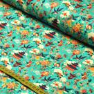 Tecido Estampado Para Patchwork - Oriental : Casa com Flores Oriental (0,50x1,50) Tecido Estampado Para Patchwork - Oriental : Casa com Flores Oriental (0,50x1,50)