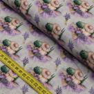Tecido Estampado para Patchwork - Provence : Camponesas De Lavanda (0,50x1,40)
