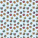 Tecido Estampado para Patchwork - Semaninha by Vitória Quintal: Galinhas Jogadinho (0,50x1,40)