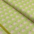 Tecido Estampado para Patchwork - Shabby: Duo Flower Verde (0,50X1,40)