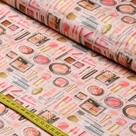 Tecido Estampado para Patchwork - Spa Party por Storia Stampa : Make Up (0,50x1,50)