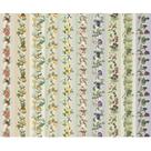Tecido Estampado para Patchwork - Storia Stampa Fruits and Flowers : Frutas Faixas (0,50x1,40)