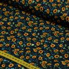 Tecido Estampado para Patchwork - Sunflower : Girassol Pequeno (0,50x1,50)
