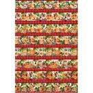 Tecido Estampado Para Patchwork - Toscana : Barrados Toscana Vinho De Faixa (0,50x1,40)