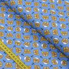 Tecido Estampado para Patchwork - Ursinhos Marinheiros : Rostinhos de Ursinhos (0,50x1,40)