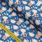 Tecido Estampado para Patchwork - Ursinhos No Mar (0,50x1,40)