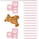 Tecido Estampado para Patchwork - Urso Teddy Bear: Barrado de Urso Rose (0,50x1,40) Tecido Estampado para Patchwork - Urso Teddy Bear: Barrado de Urso Rose (0,50x1,40)