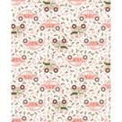 Tecido Estampado Páscoa Digital - Coelhos e Carros (0,50x1,40)
