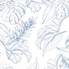 Tecido Fast Patch Termodinâmico 24x35cm - Estampado Tropical Cinza