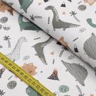 Tecido Flanela Estampada - Dinossauro (0,50x0,78)
