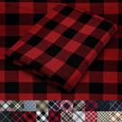 Tecido Flanela Xadrez Buffalo Vermelho e Preto 100% Algodão 152 cm
