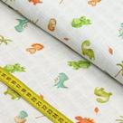 Tecido Fralda Estampada - Dinos Baby (0,50x0,75)