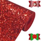 Tecido Glitter Roll Greatdiy Red 30 x 130 cm em material sintético Tecido Glitter Roll Greatdiy Red 30 x 130 cm em material sintético