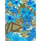 Tecido Gorgurinho Floral Azul - 1,50m de Largura