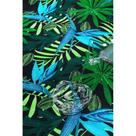 Tecido Impermeável Acqua Linea Art Flower Azul - 1,40m de Largura