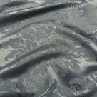 Tecido Jacquard 100% Poliéster Medalhão Cinza Chumbo - 2,80m de Largura