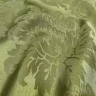 Tecido Jacquard 100% Poliéster Medalhão Verde Musgo - 2,80m de Largura