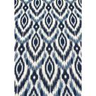 Tecido Jacquard Estampado Arabesco Azul e Branco - 1,40m de Largura