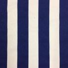 Tecido Jacquard Estampado Azul e Branco Listrado - 1.40m de Largura