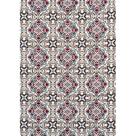 Tecido Jacquard Estampado Azulejo Português Marsala - 1,40m de Largura