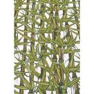 Tecido Jacquard Estampado Bambu Verde - 1,40m de Largura