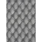 Tecido Jacquard Estampado Capitonê Cinza - 1,40m de Largura Tecido Jacquard Estampado Capitonê Cinza - 1,40m de Largura