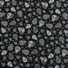 Tecido Jacquard Estampado Caveira Mexicana - 1,40m de Largura