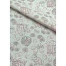 Tecido Jacquard Estampado Coelho da Páscoa Rosa - 1,40m de Largura Tecido Jacquard Estampado Coelho da Páscoa Rosa - 1,40m de Largura