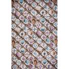 Tecido Jacquard Estampado Conchas Fundo Off White - 1,40m de Largura