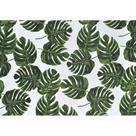 Tecido Jacquard Estampado Costela de Adão Fundo Branco - 2,80m de Largura